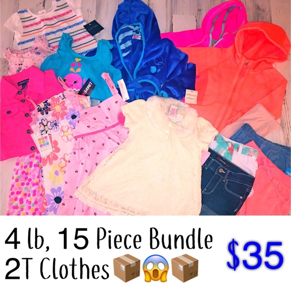 Other - 📦‼️4LB, 15 PIECE BUNDLE, 2T Girl’s Clothes